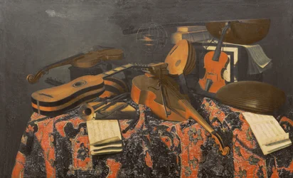 楽器のある静物